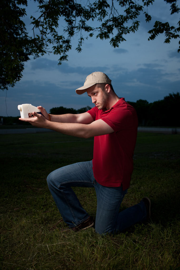 First 3D printed gun fired- photo by Michael Thad Carter for Forbes