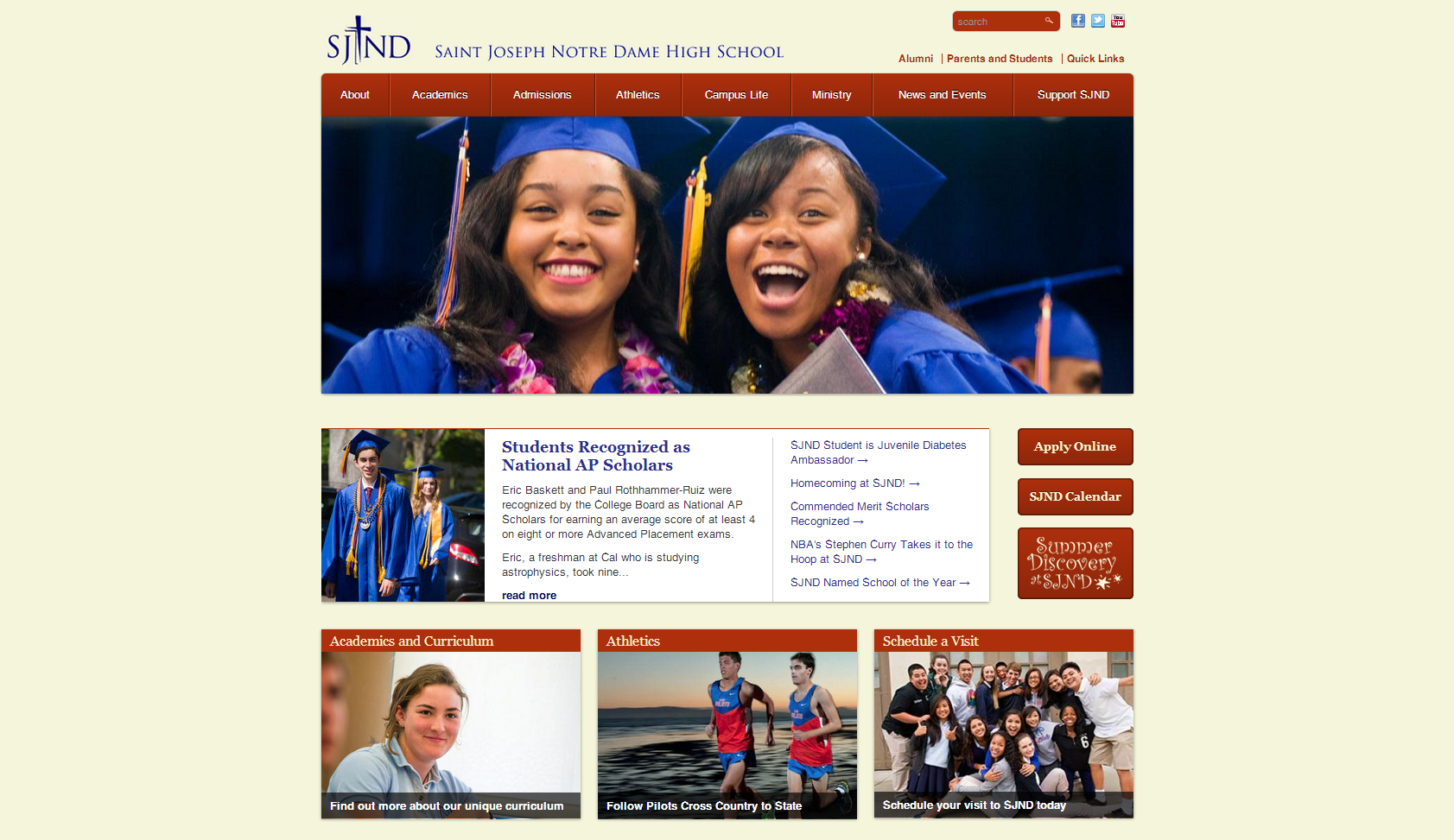 Saint Joseph Notre Dame High School Home Page